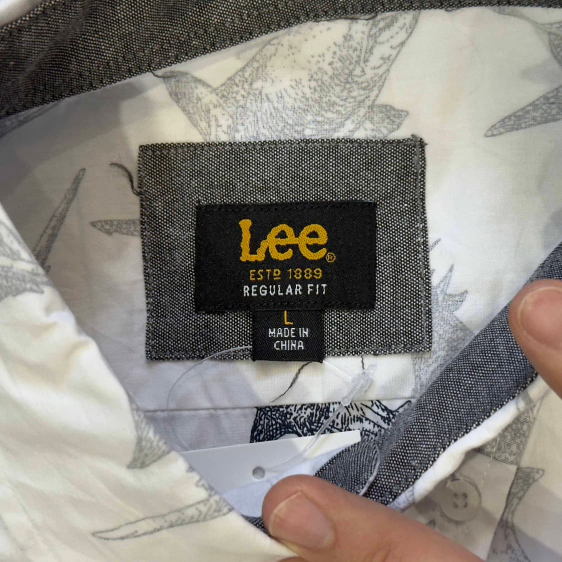 Lee 리 샤크 패턴 반팔 셔츠 상품이미지3