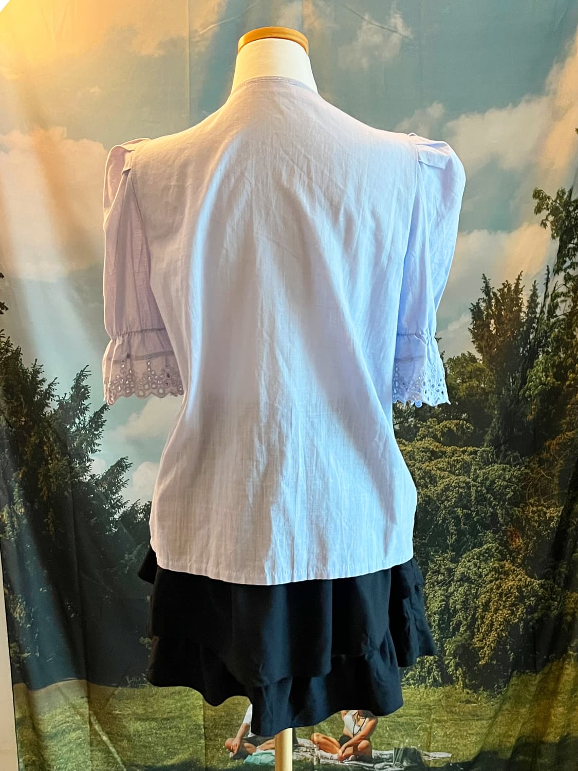 vintage eyelet frill blouse 상품이미지5
