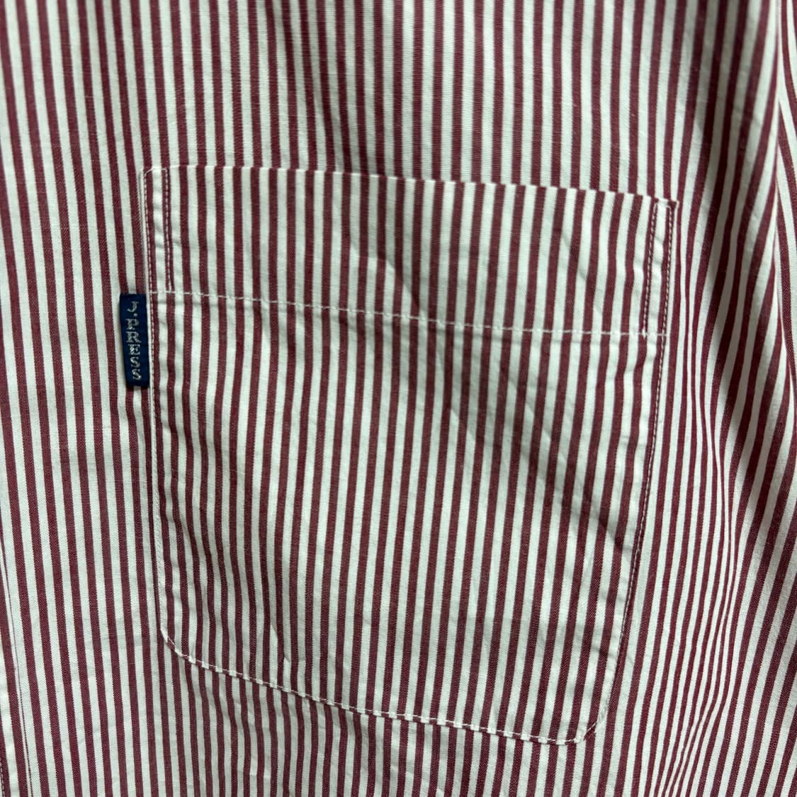 제이프레스 클래식 스트라이프 셔츠 / 레드, L 상품이미지5