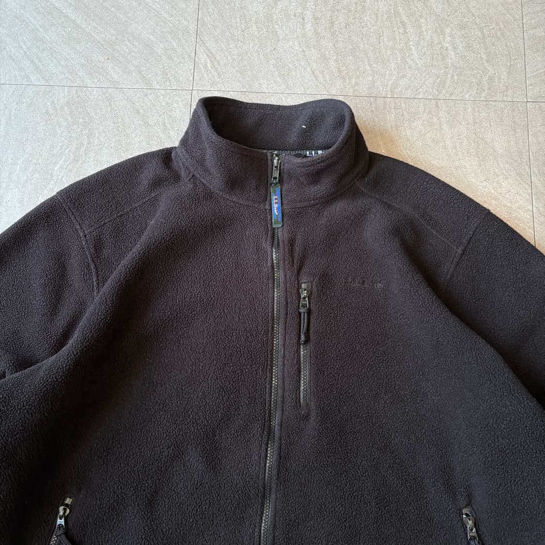 90s L.L.bean 90년대 생산 엘엘빈 블랙 신칠라 플리스 자켓 상품이미지3