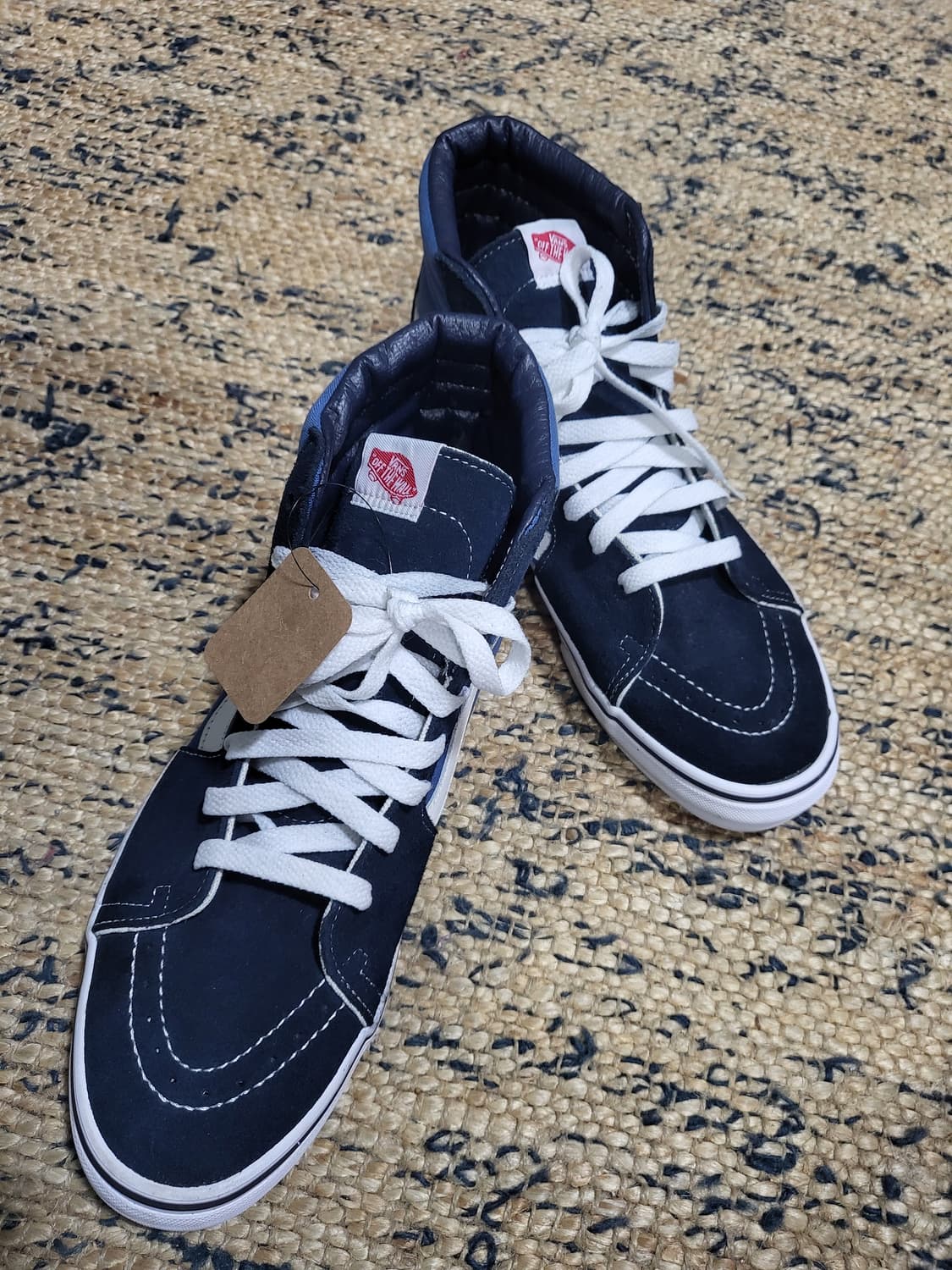 Vans 반스 스케이트 하이 신발 - 네이비/화이트 상품이미지1