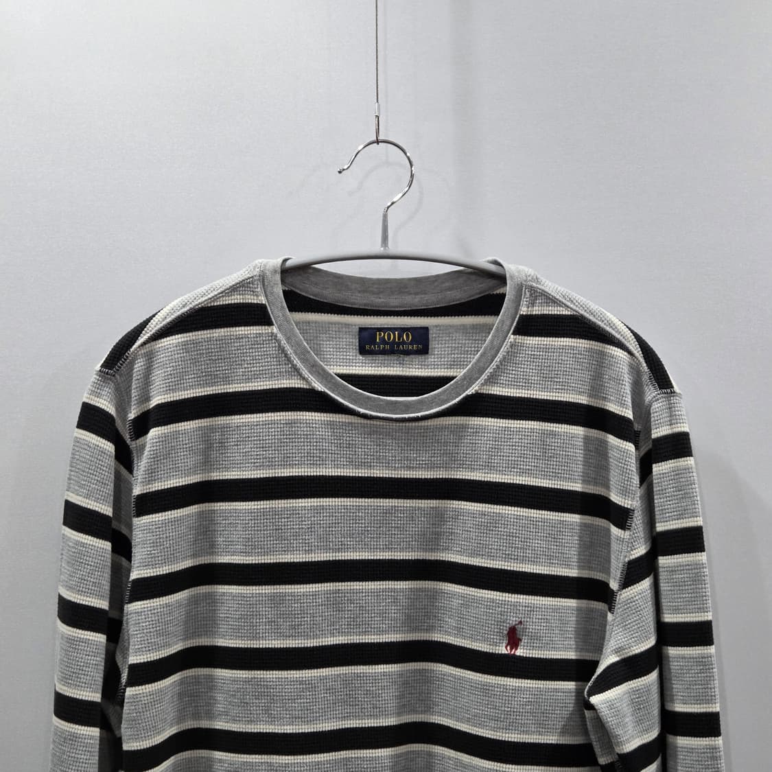 폴로랄프로렌 스트라이프 와플 롱슬리브 M 상품이미지2