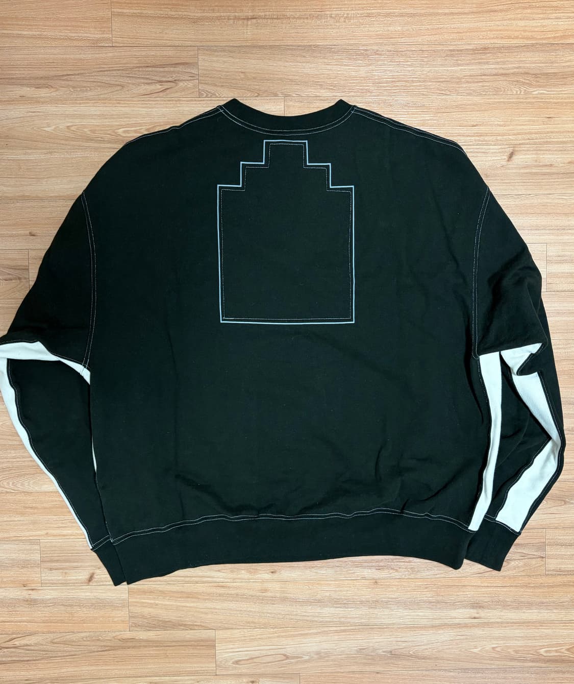 [XL] 카브엠트 솔리드 크루넥 #2 블랙  상품이미지3