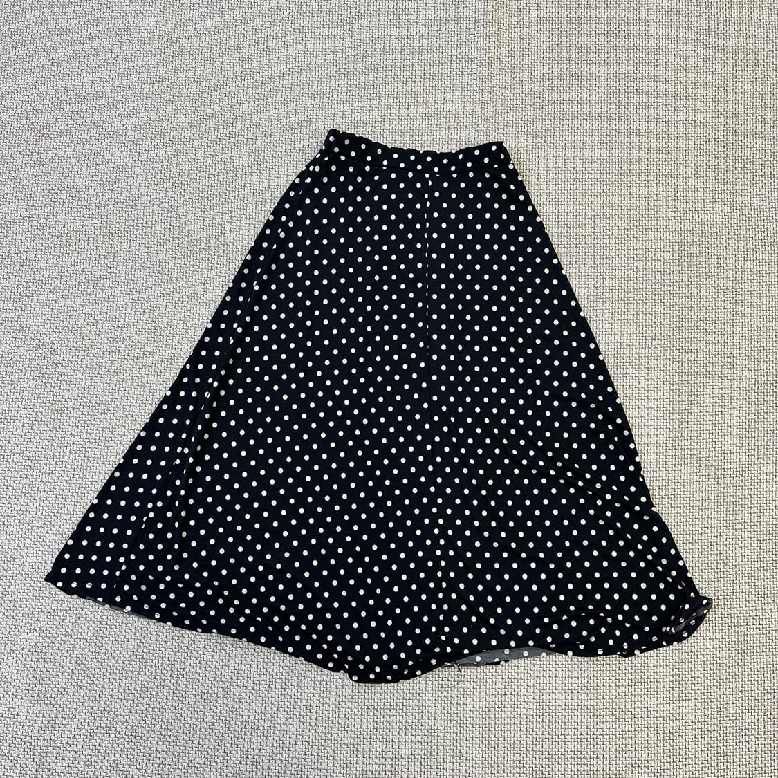 실측확인 여성 폴카 도트 롱 스커트 0331D 상품이미지3