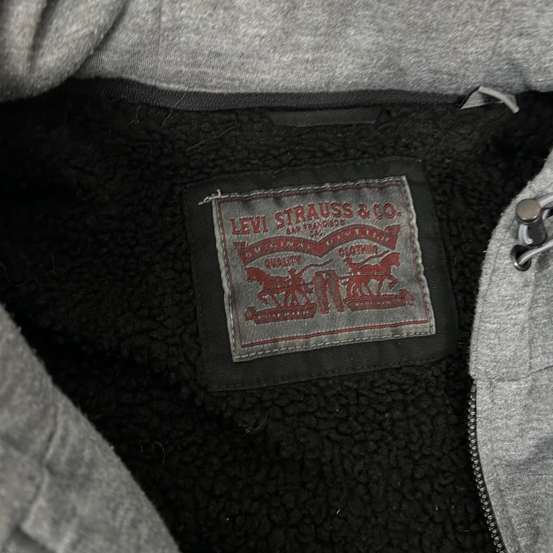 리바이스 후드 쉐르파 블랙 데님 자켓 상품이미지7