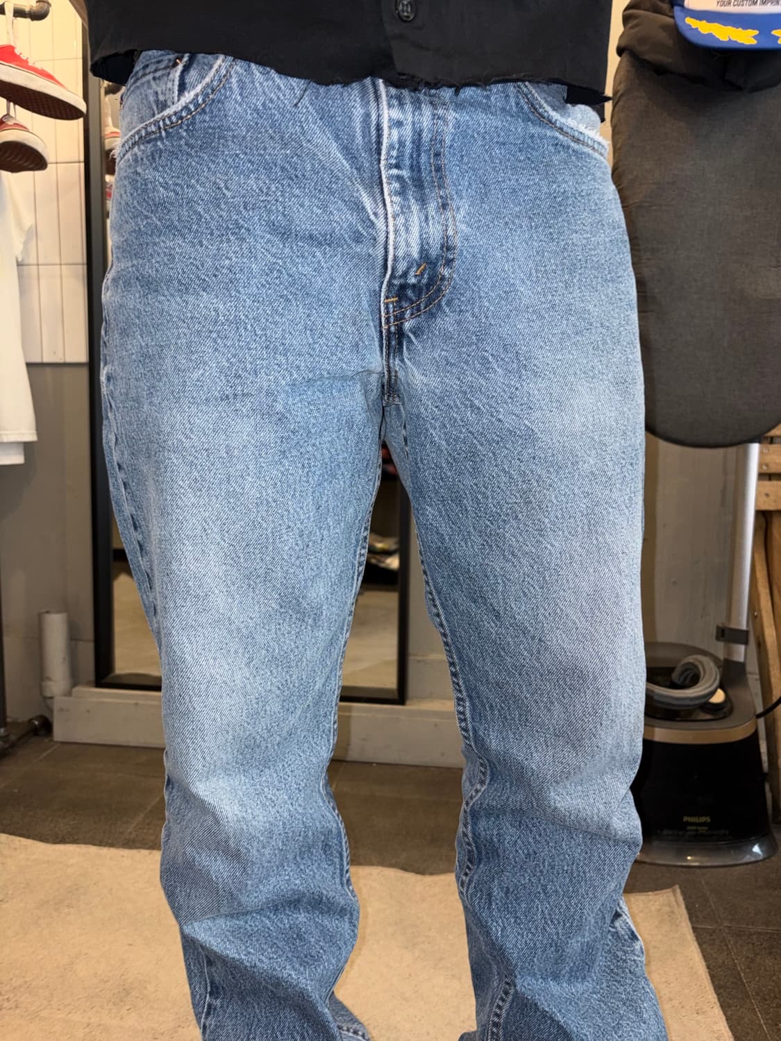 Early 00’s Levi’s 517 USA flare denim 상품이미지4