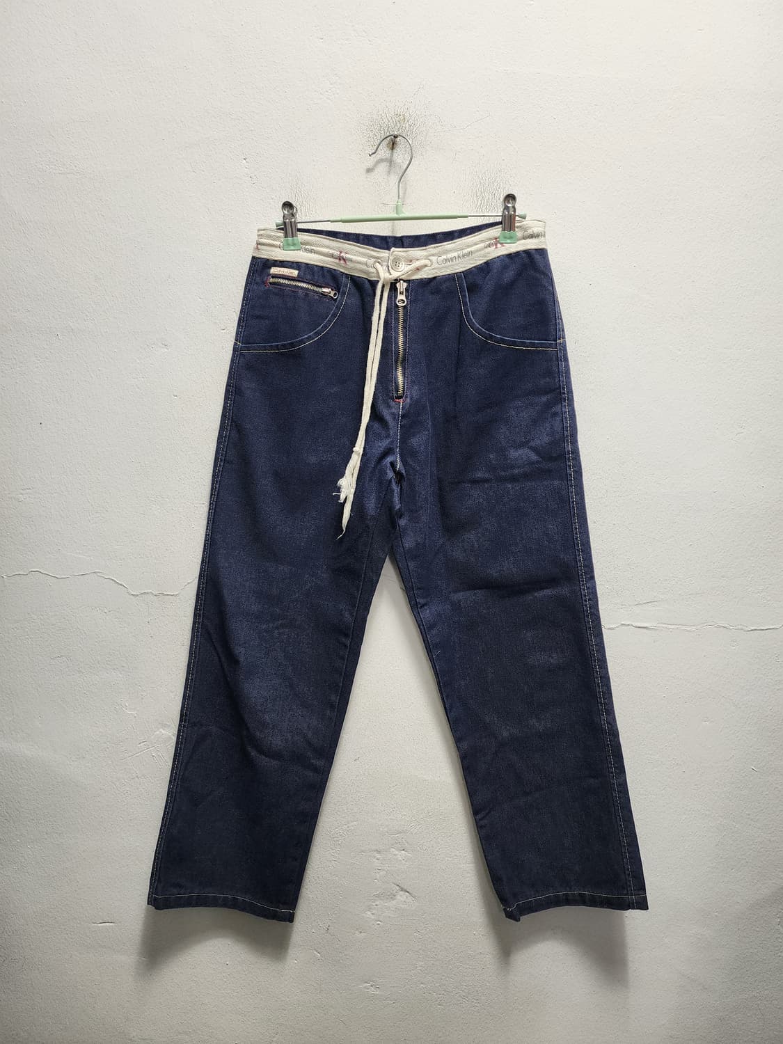 캘빈클라인 90s y2k 로프디테일 생지 데님 상품이미지2