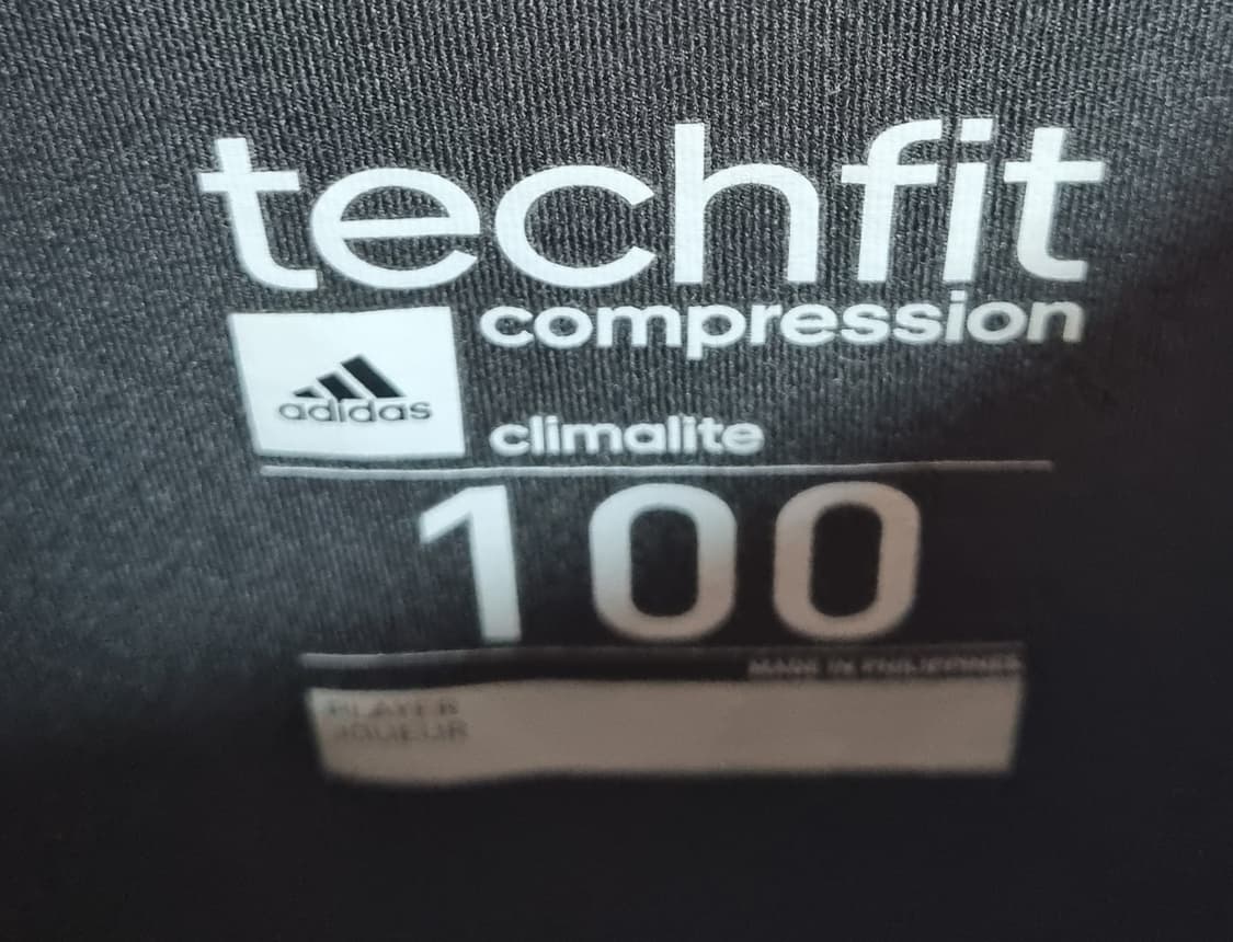L (100) 아디다스 컴프레션 블랙 머슬핏 반팔티 상품이미지3