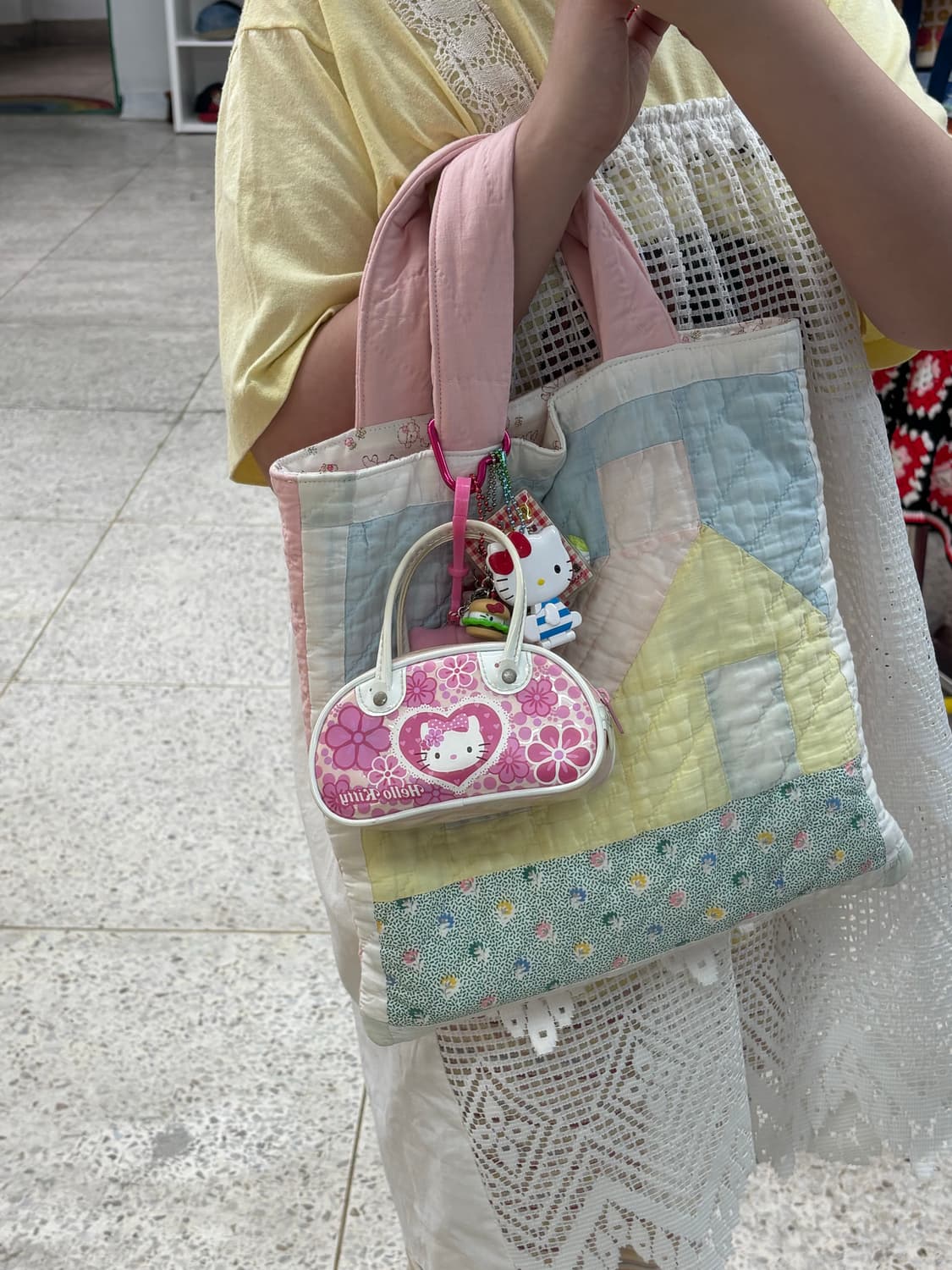 Rare Vintage Hello Kitty Mini Tote Bag 상품이미지9