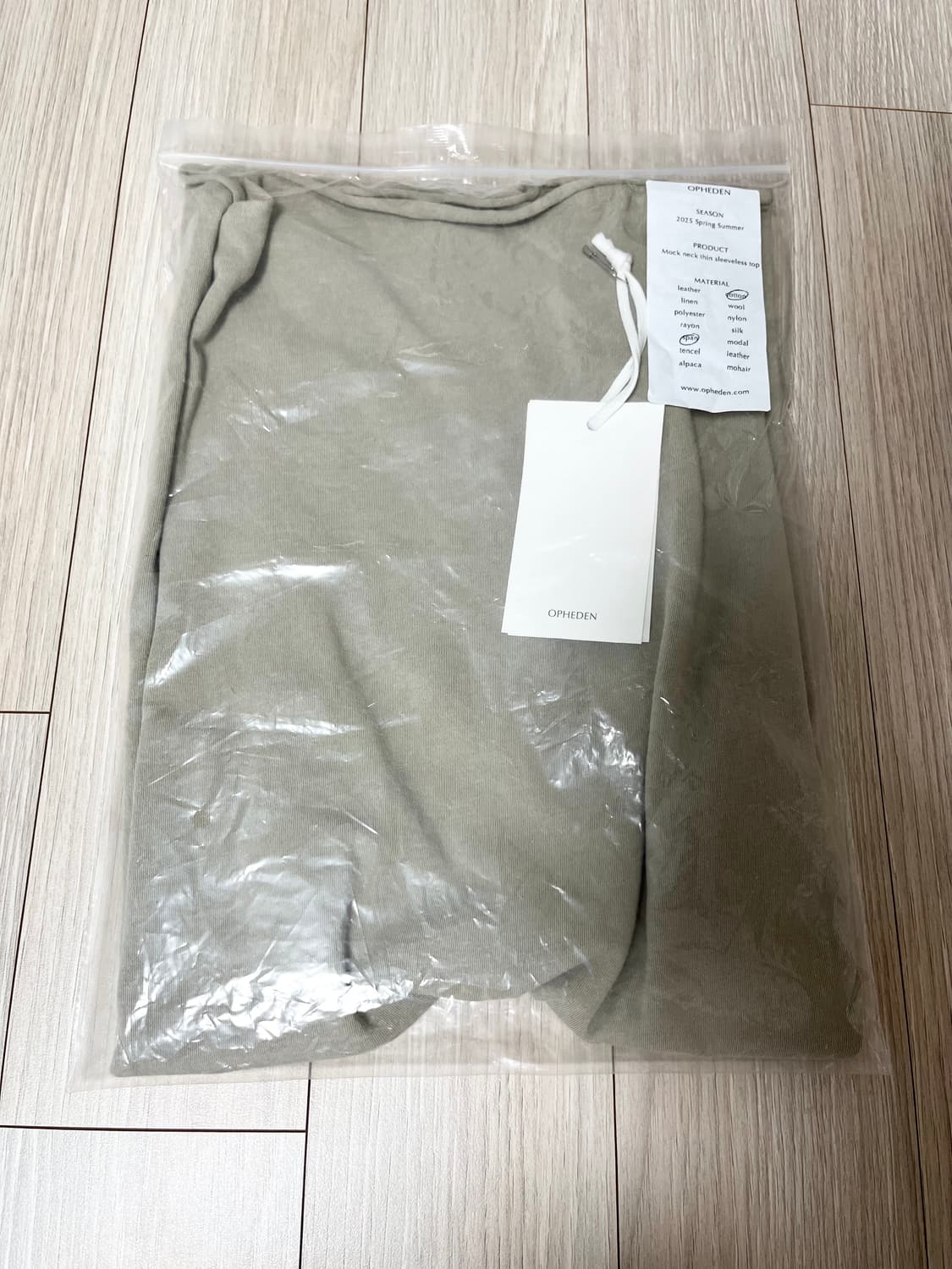 오브헤덴 모크넥 슬리브리스 더스티 베이지 상품이미지8