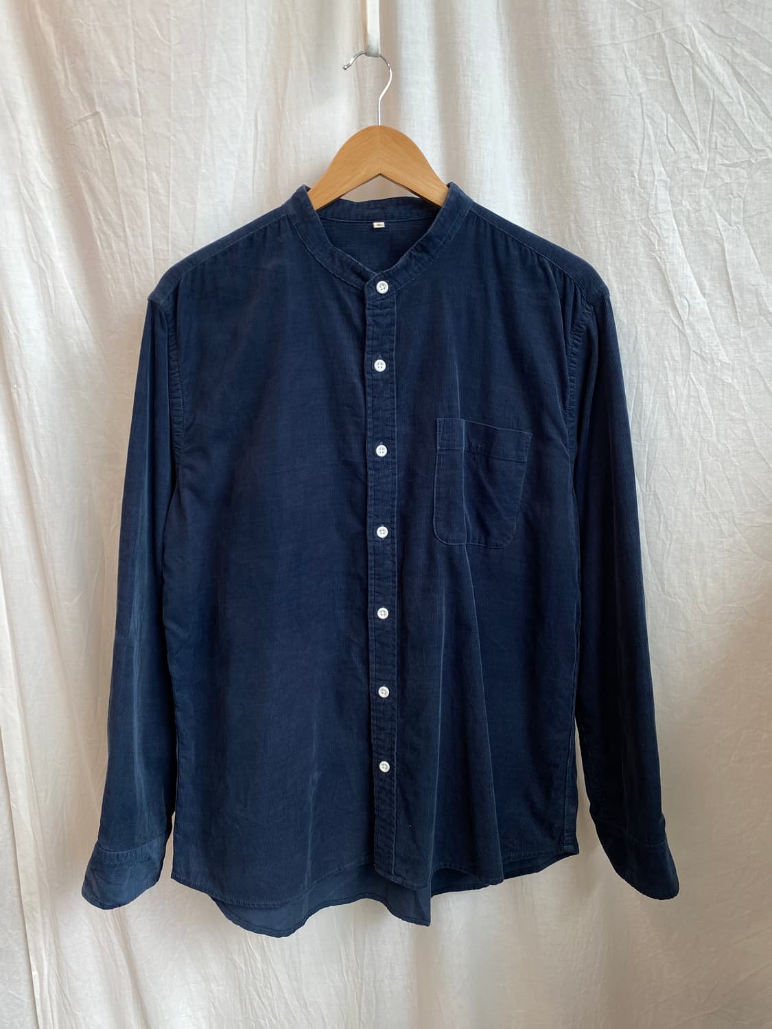 TOPVALU 네이비 코듀로이 셔츠(MEN XL) 상품이미지1