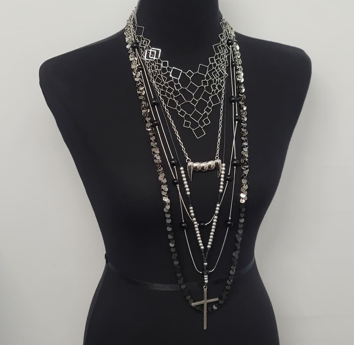 cross necklace set 상품이미지1