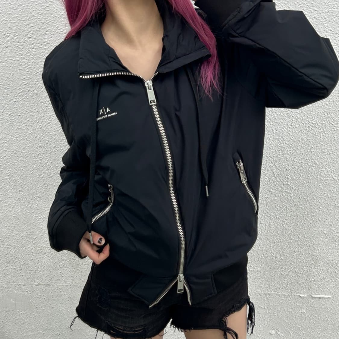 아르마니 블랙 심플 유틸리티 자켓 L ( 트렌X 몰 현재 33만원대 판매 상품이미지2