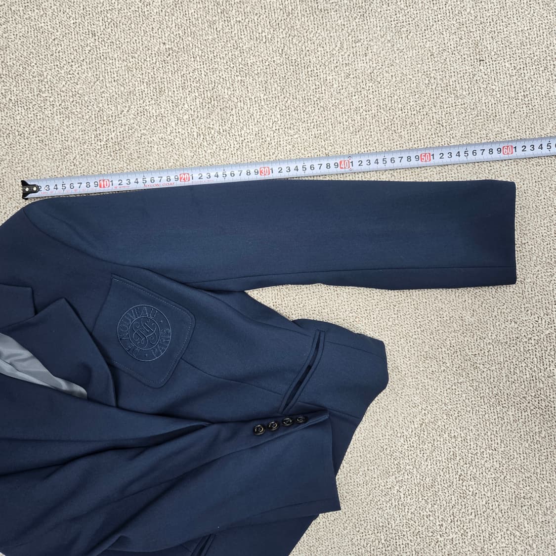 0129 모르간 23ss단색 네이비 자켓 55 상품이미지8