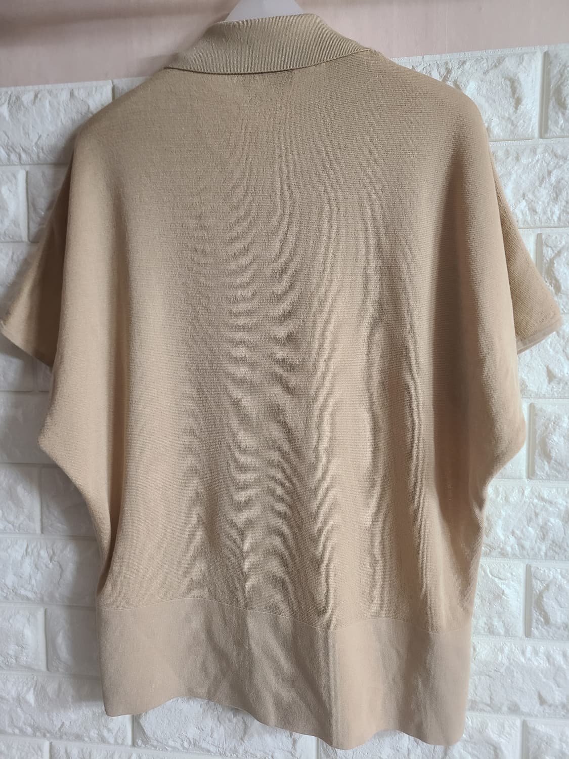 COS 카라 니트 반팔 티셔츠 L 상품이미지6