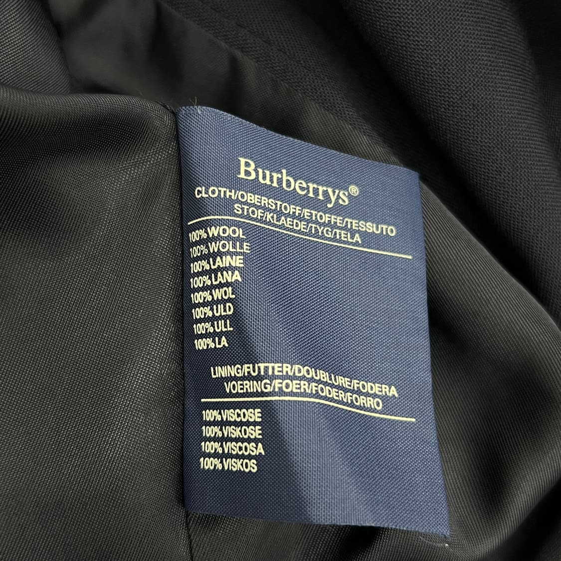 버버리 빈티지 네이비 울 금장 블레이저  상품이미지7