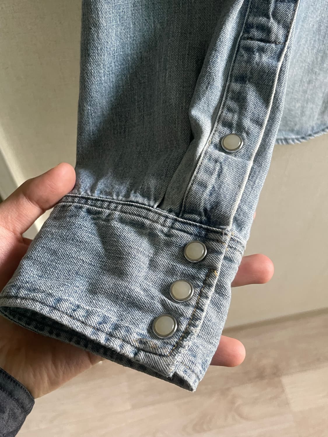 폴로 랄프로렌 웨스턴 데님 셔츠 / RRL 무드 헤비 데미지  M 상품이미지8