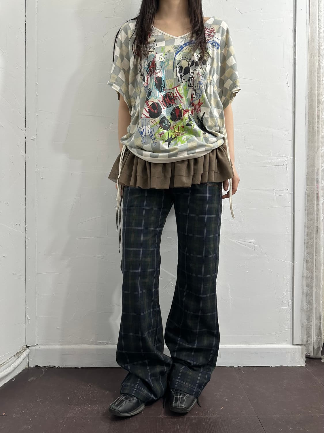 scolar punk printing top 상품이미지4