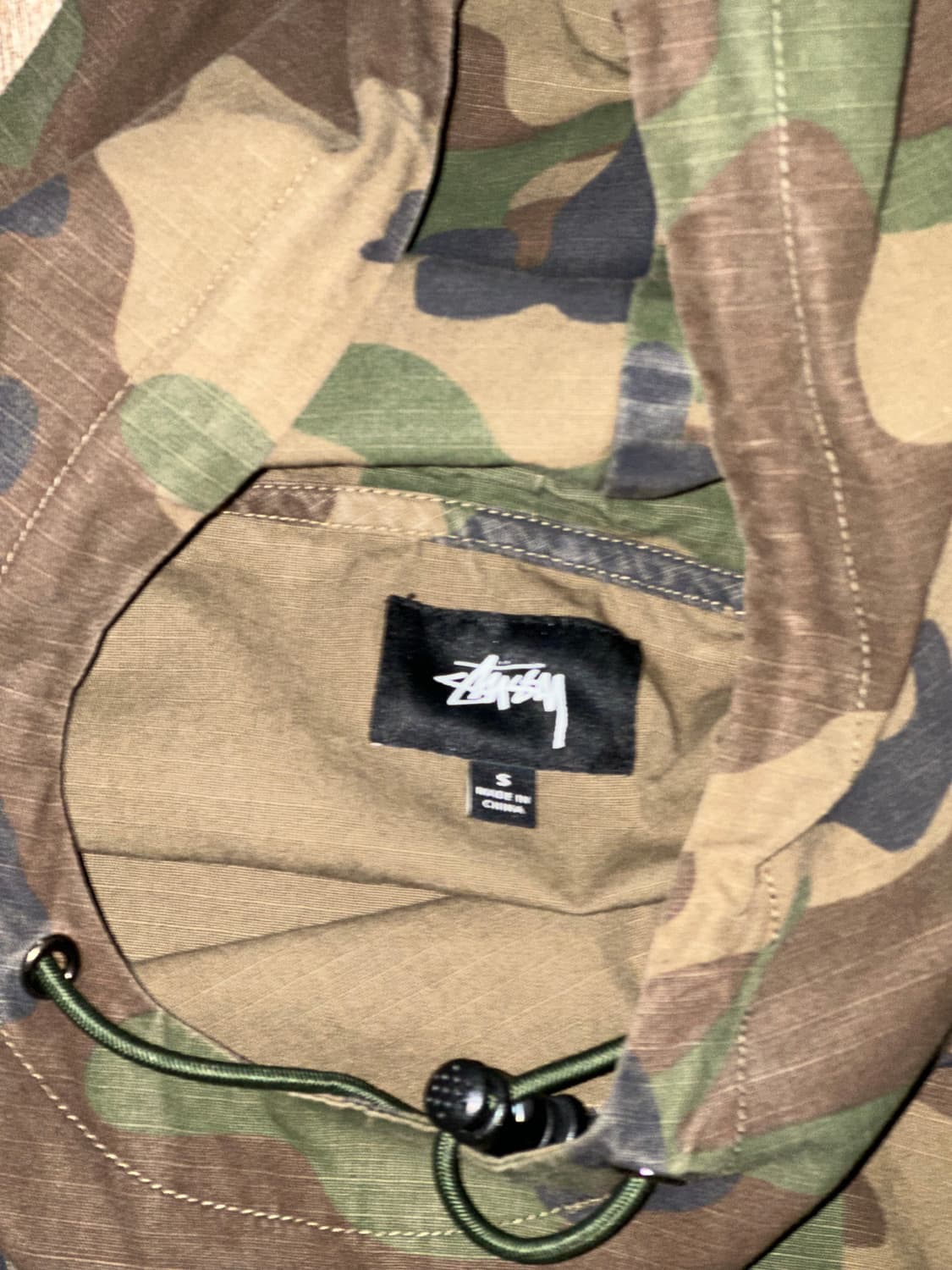 스투시 카모 후드 아노락 m 상품이미지6