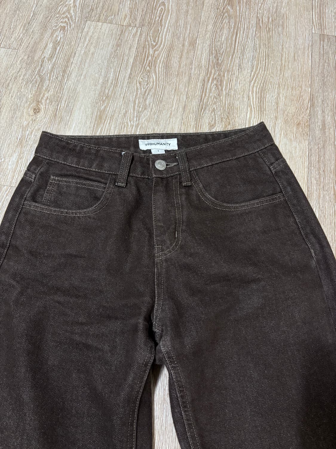 Maxi boots cut denim (toffee brown) 상품이미지6