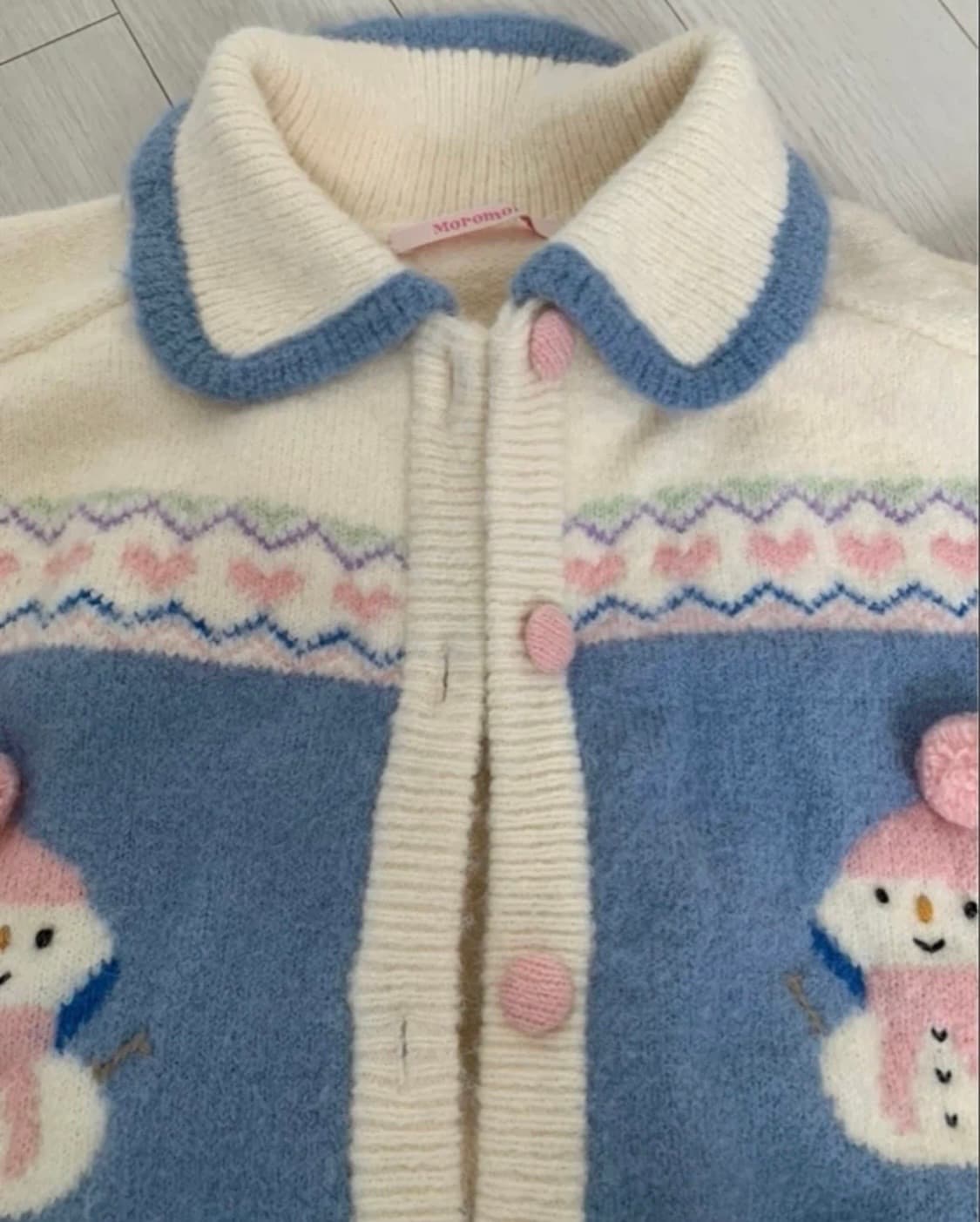 수심 빈티지 노르딕 가디건 상품이미지2