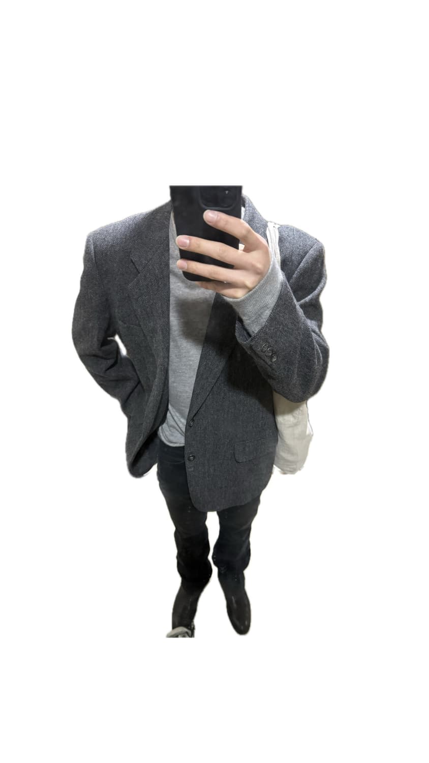 꼼데가르송 옴므 빈티지 헤링본 블레이저 상품이미지7