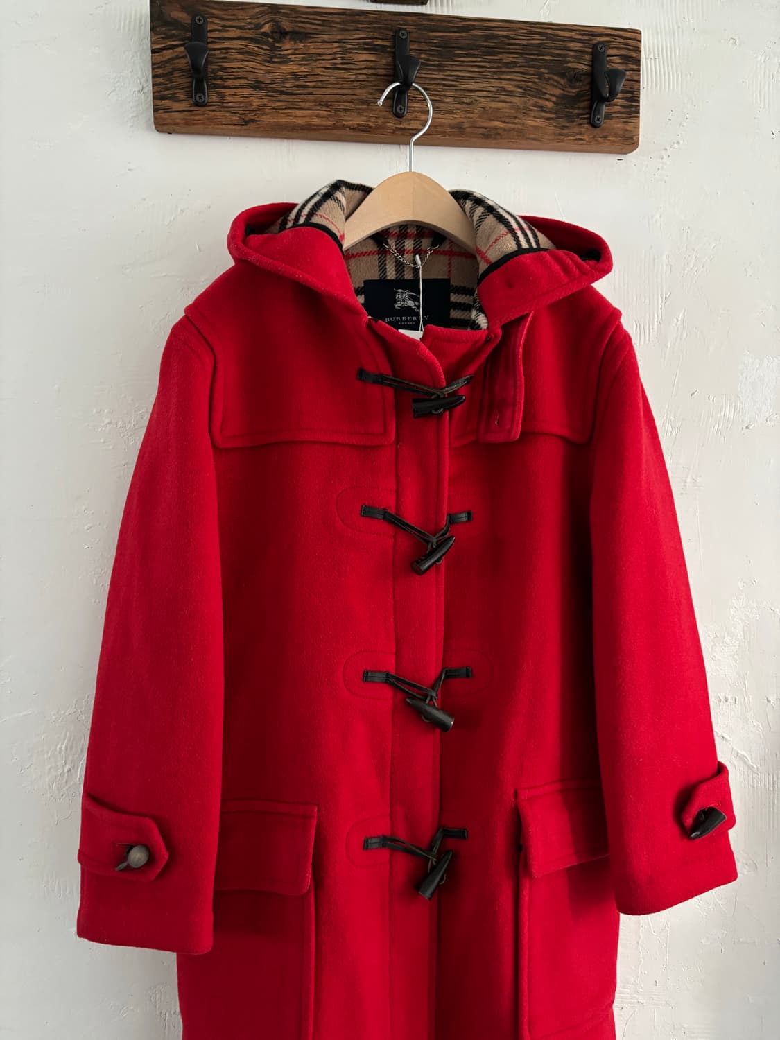 Burberry 버버리 레드 더플 코트 상품이미지5