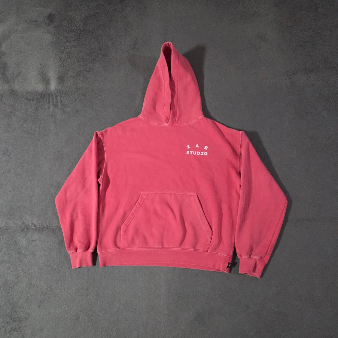 아이앱스튜디오 피그먼트 후드티 L 코랄 상품이미지1