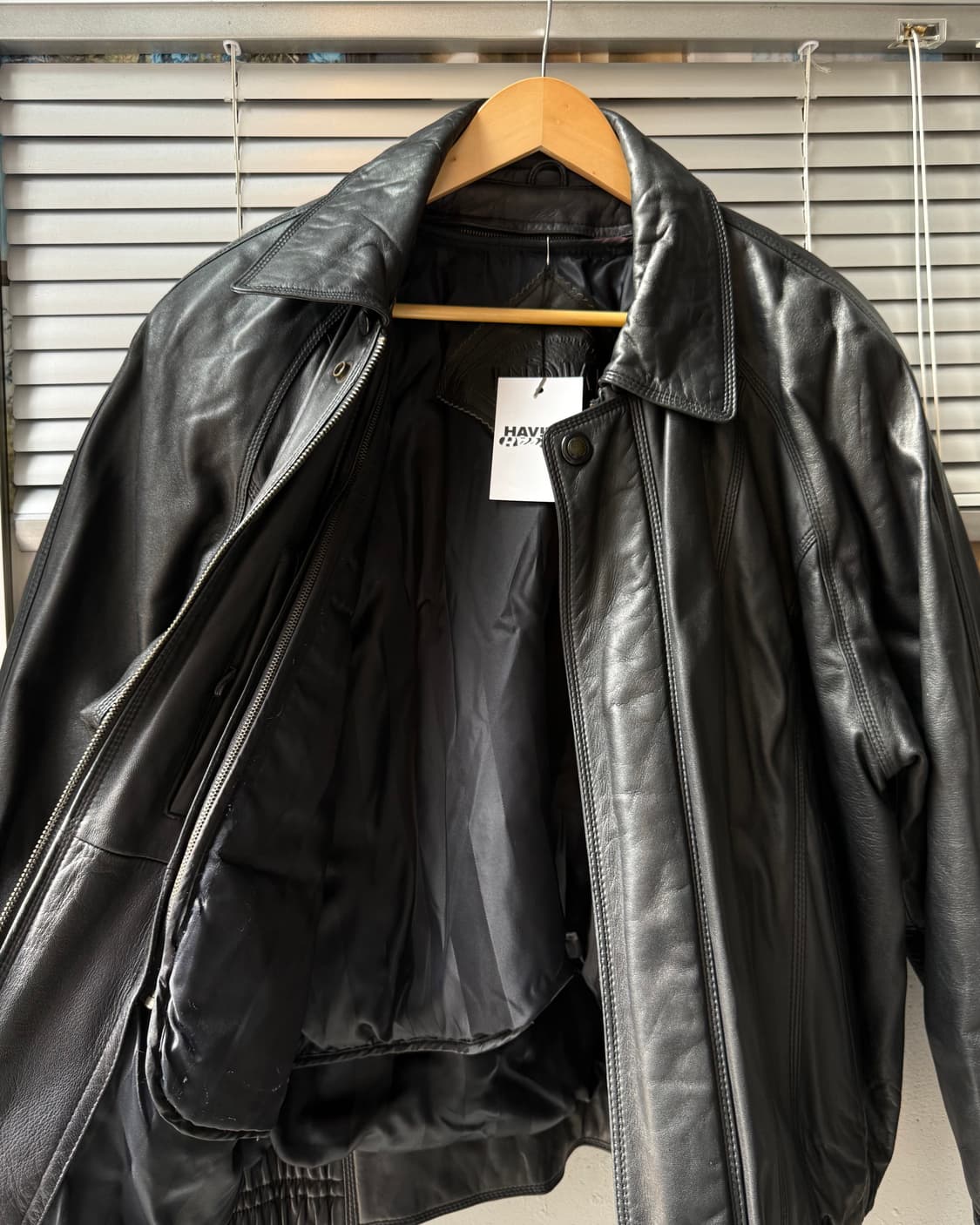 Indian 90s lambskin bomber jacket 상품이미지4