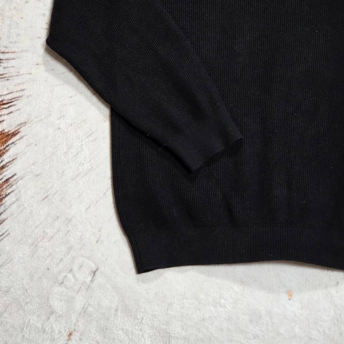 빈티지 블랙 투웨이 니트 집업 상품이미지7