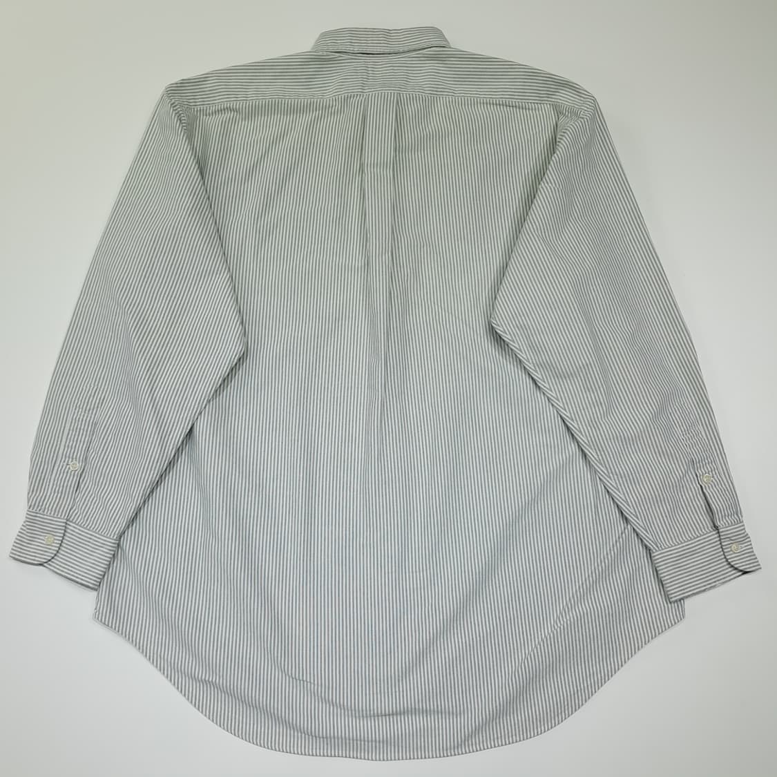 CL940 L 폴로 90s 빅셔츠 세이지그린 스트라이프 셔츠 상품이미지6