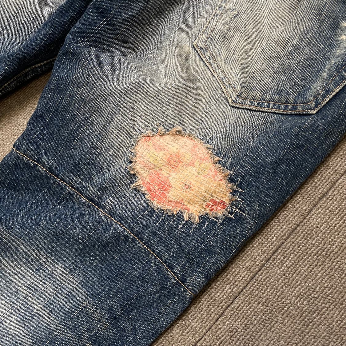 PPFM japan 데미지 더블웨이스트 데님 m 상품이미지7