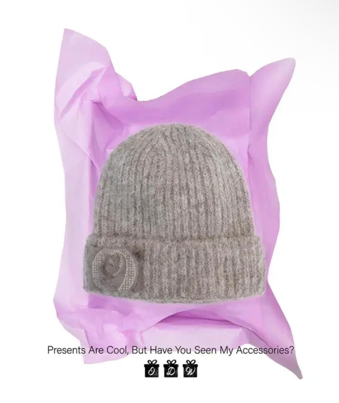 오들리워크샵 비니 Beige Fuzzy-Wuzzy Beanie 상품이미지1