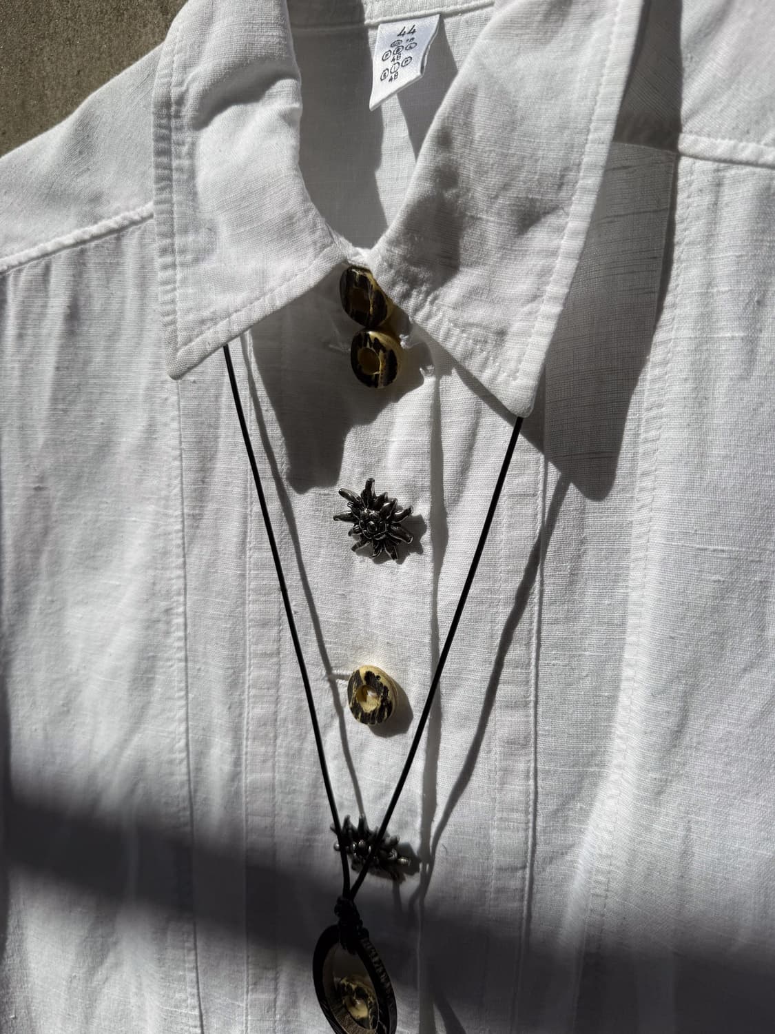 Antique Pendant Linen Shirt 0091 상품이미지4