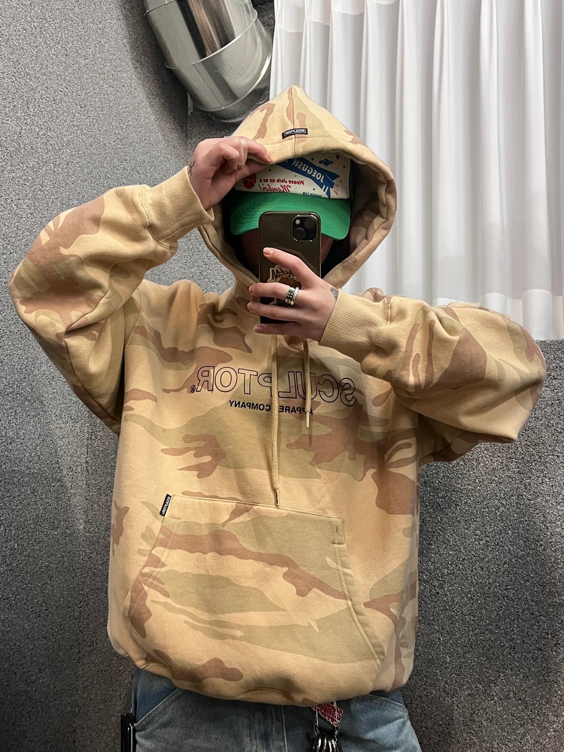 sculptor Camo pattern hoodie 상품이미지1