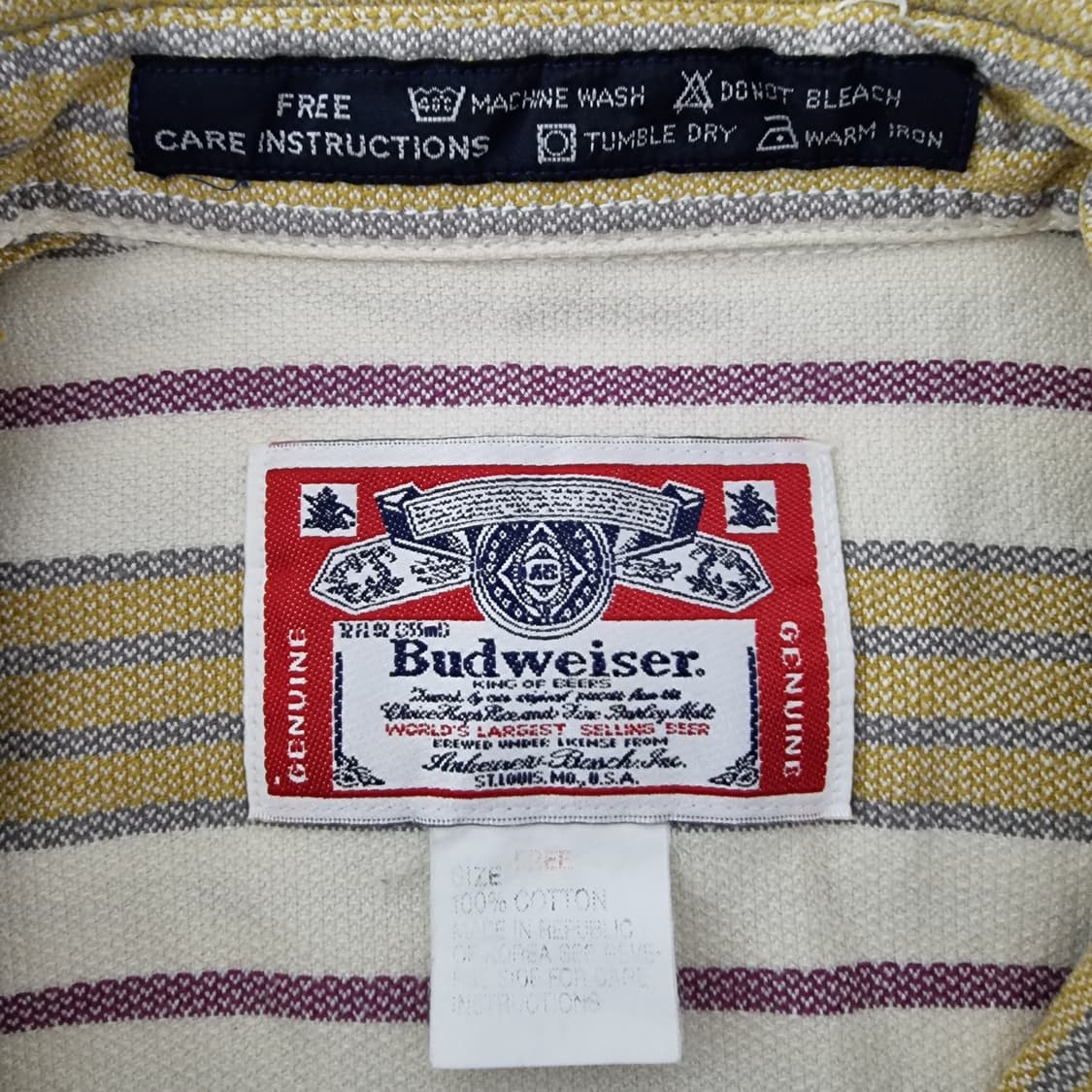 빈티지 버드와이저 셔츠 Free 상품이미지6