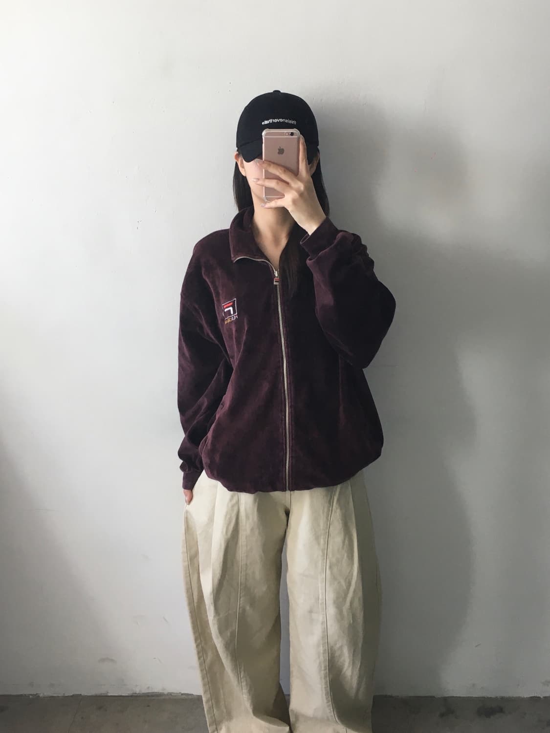 휠라 벨루어 져지 상품이미지1