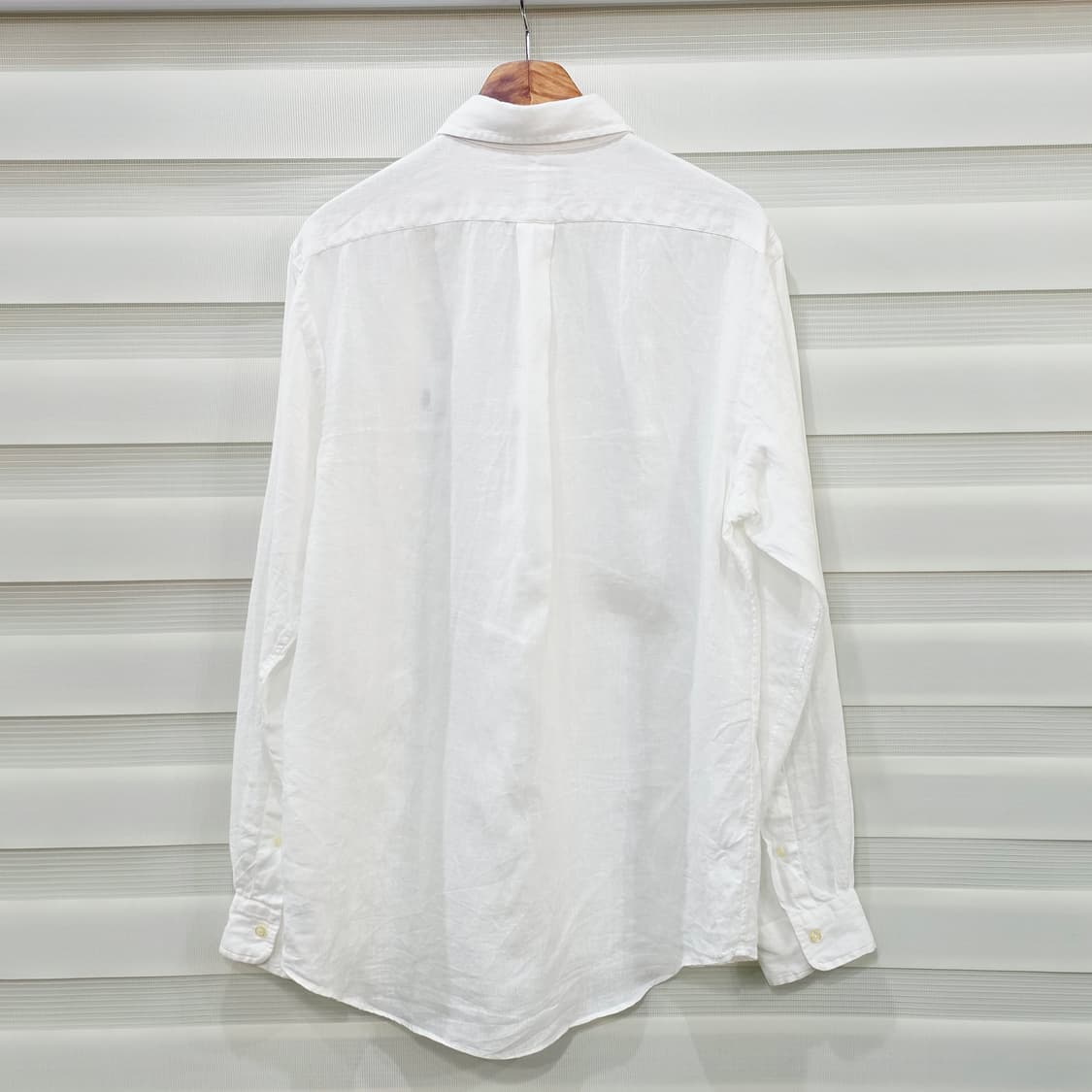 랄프로렌 화이트 린넨 셔츠- M 상품이미지5