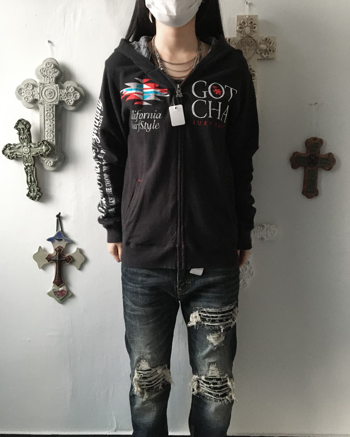 Gotcha navaho point hood zip up 상품이미지7