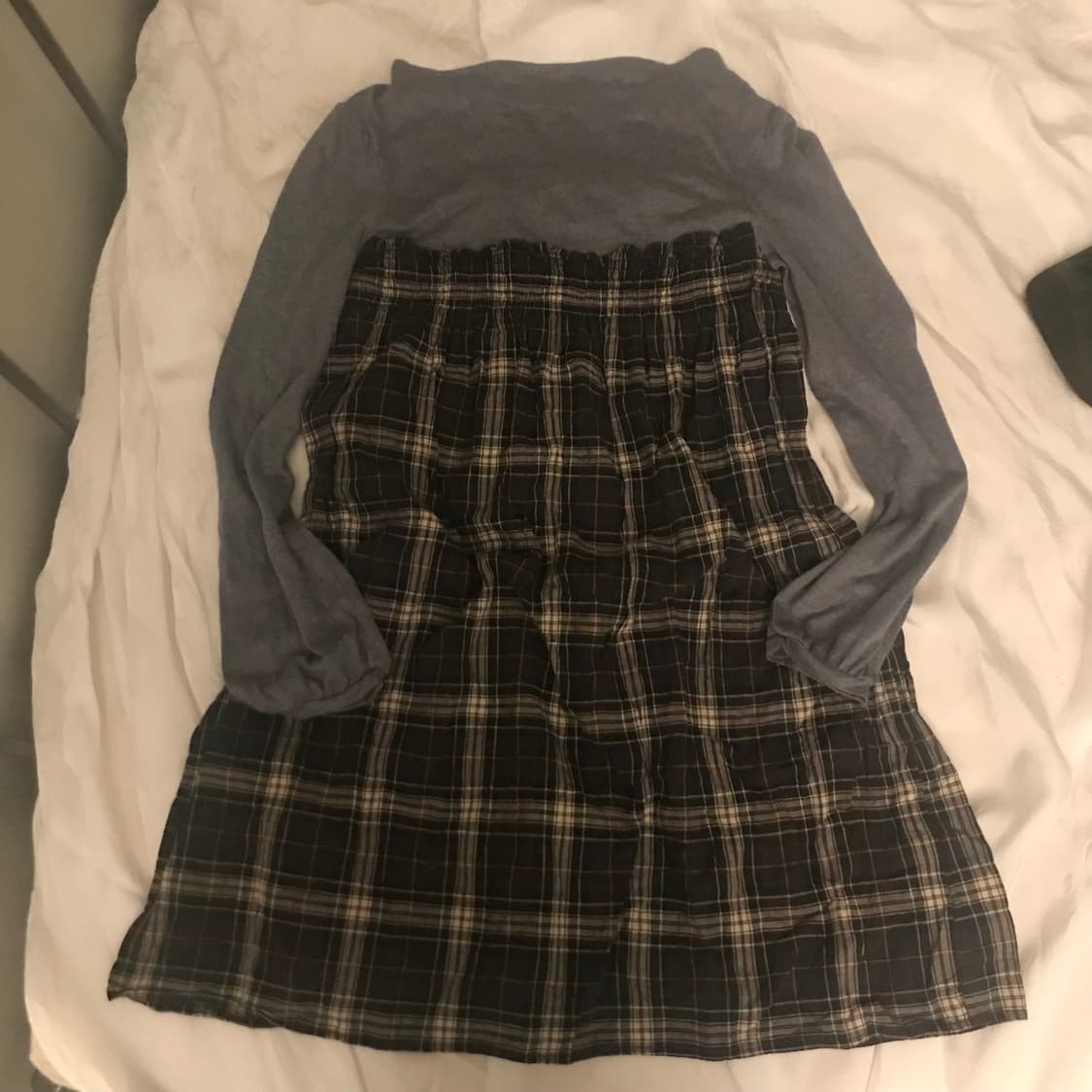 JPN Vintage 모리걸 하구미 레이어드 원피스 상품이미지2