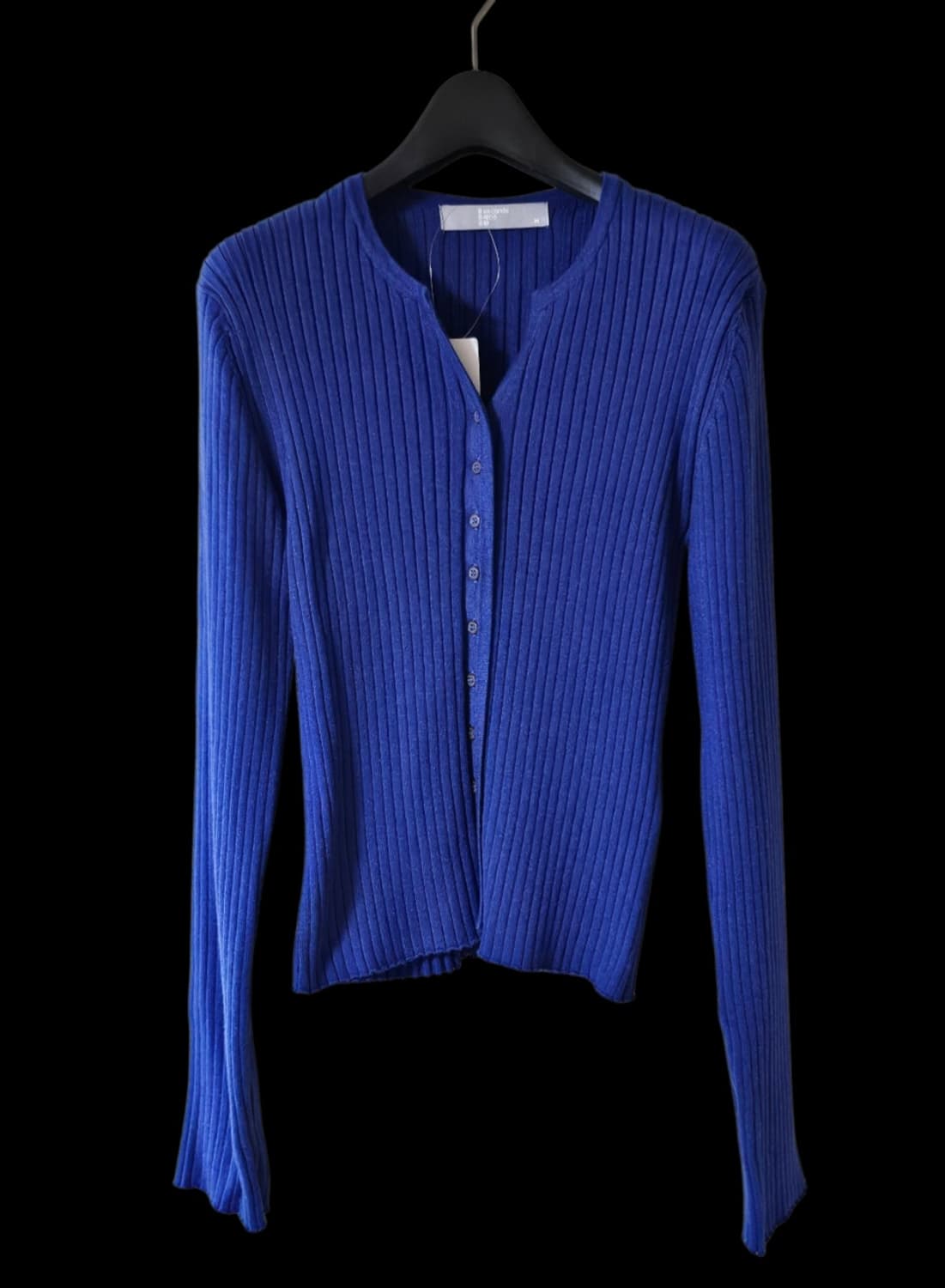 [새상품] 8세컨즈 블루 골지 여성 가디건 90 M 상품이미지5