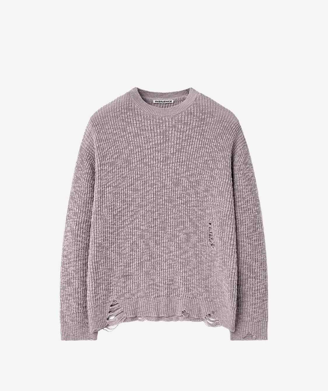 인사일런스 그런지 슬럽 니트 핑크 상품이미지1