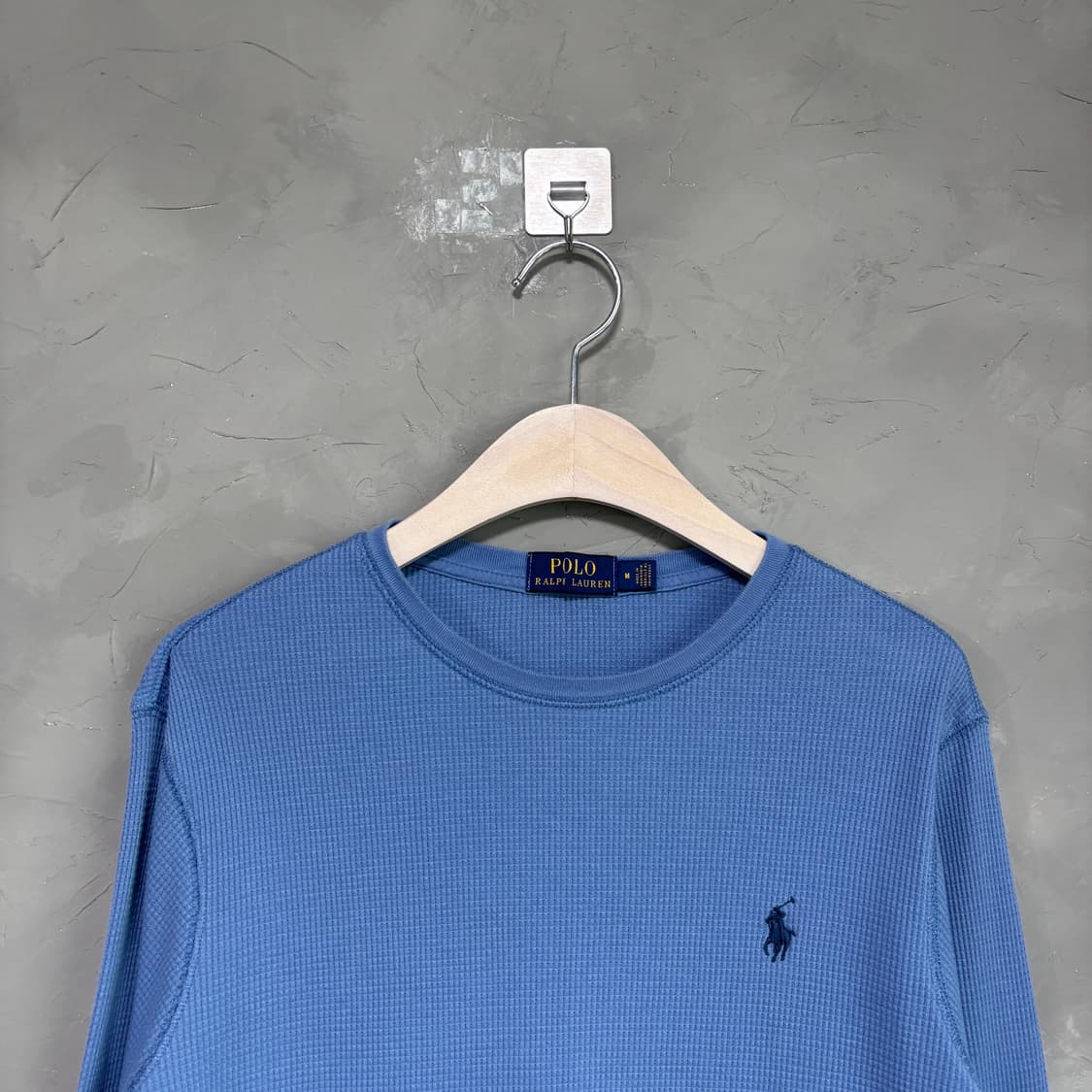 폴로 랄프로렌 와플 롱슬리브 하늘 상품이미지2