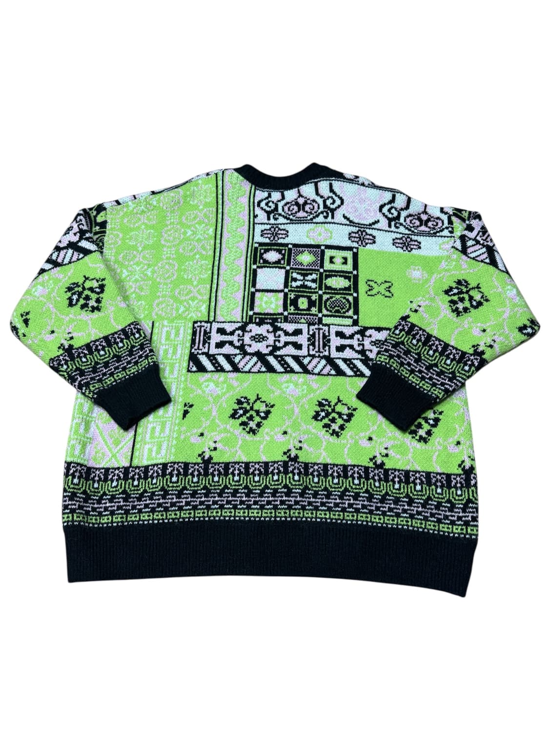 바배) 빈티지 멀티컬러 배색 니트 상품이미지1