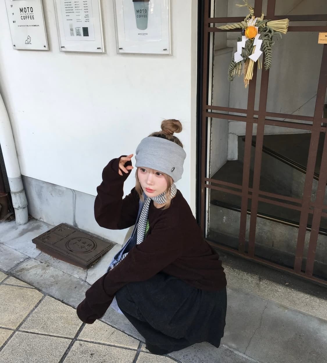 Onska 온스카 헤어밴드 비니 그레이 상품이미지2