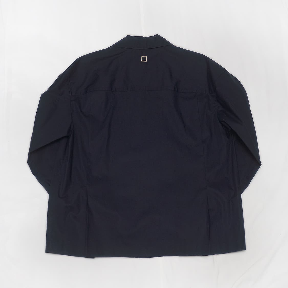 우영미 네이비 오픈카라 롱슬리브 긴팔 셔츠 (46 / 100+) 상품이미지3