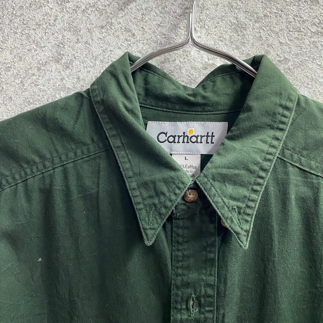 칼하트 패치로고 딥그린 워크 셔츠 B3692 상품이미지3
