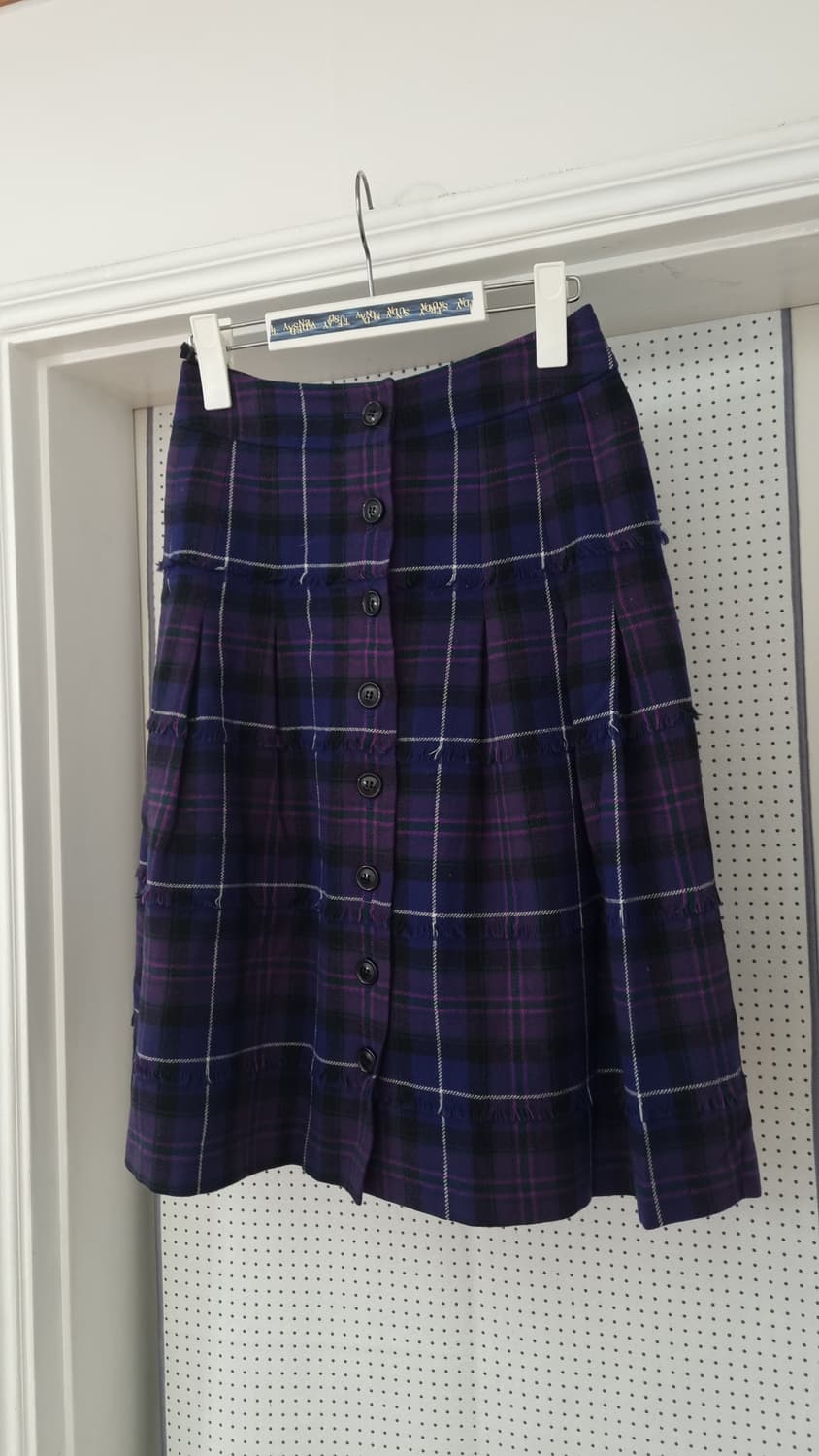 재팬 빈티지 체크 플리츠 스커트 ( Yorkland ) 상품이미지3