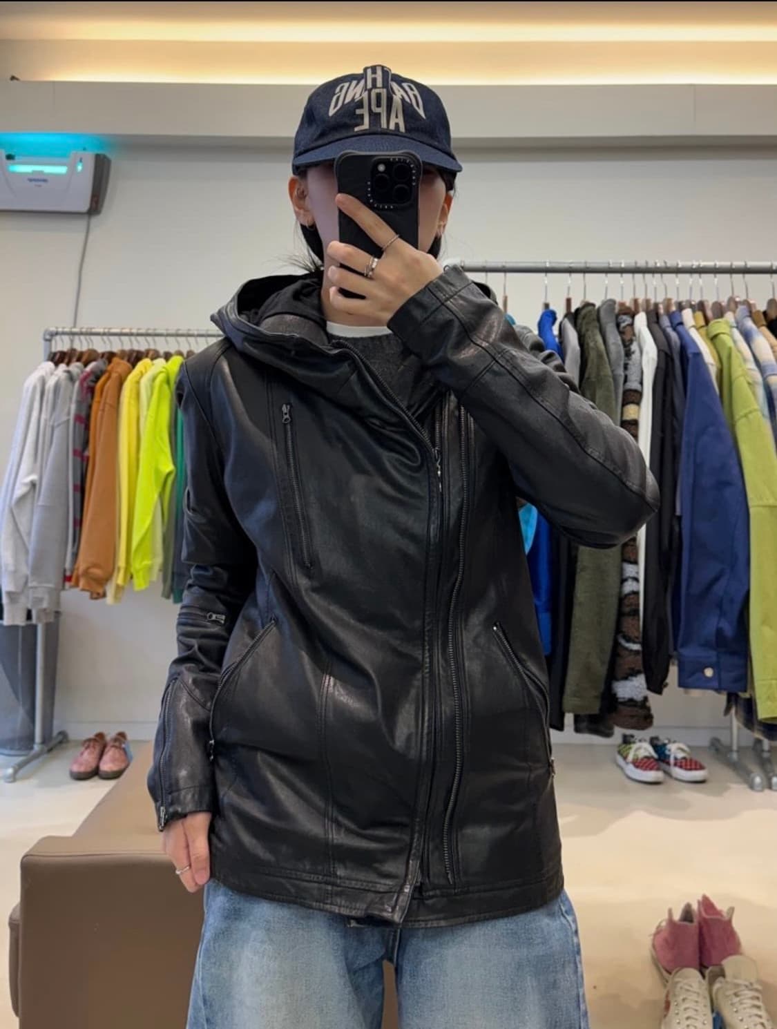 로보 ROBO 램스킨 양가죽 후드 자켓 상품이미지9