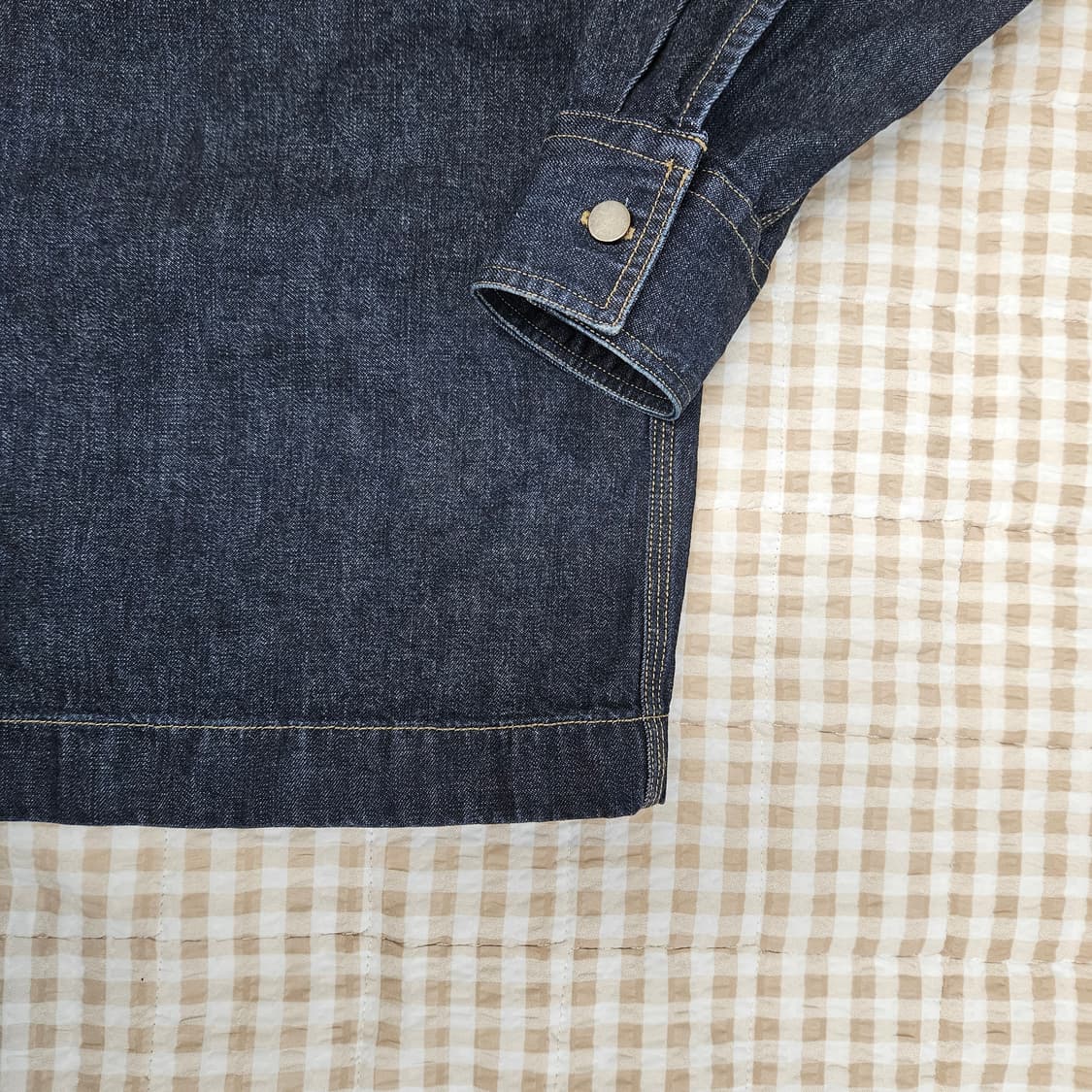 유니클로 오버핏 데님 자켓 남자100~105 상품이미지4